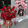 2Pcs Flower Packaging Bags Kraft Paper Candy Gift Box Bouquet Handbag Basket Packing Wedding Birthday Party Supplies