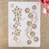9Pcs/Set A4 29*21cm Flowers Leaves Symbol DIY Layering Stencils Painting Scrapbook Coloring Embossing Album Decorative Template
