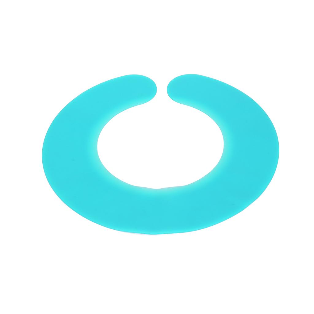 Haarschneidekragen Starke Zähigkeit Leicht zu reinigen Wasserdicht Bequem Weich Haarfärbeschal Zyan