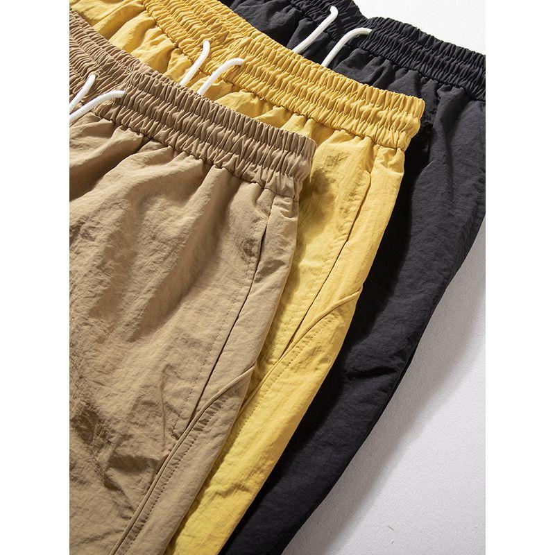 Men's Shorts, Mountain Style, Outdoor Functional, Waterproof, Quick-Dry, Trendy, Loose Fit, Straight-Leg, Casual, Five-Point Pants, Trendy