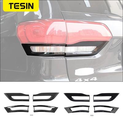 Nálepky na rámeček krytu zadního světla auta TESIN pro Jeep Grand Cherokee 2014 2015 2016 2017 2018  
