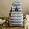 Crossbody Bag Natural Cotton Blue and White