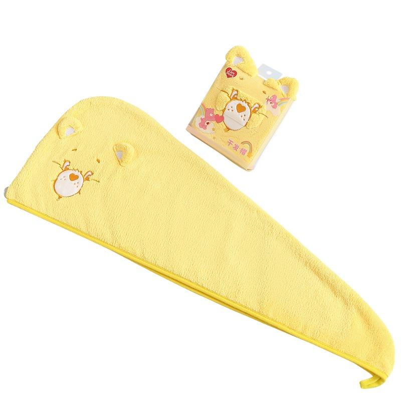 

Любовь Маленький Медвежонок Коралловый Флис Впитывающая Шапочка для Сушки Волос Быстросохнущее Шампунь Сухое Полотенце Предотвращает Выпадение Волос 1pc жёлтый