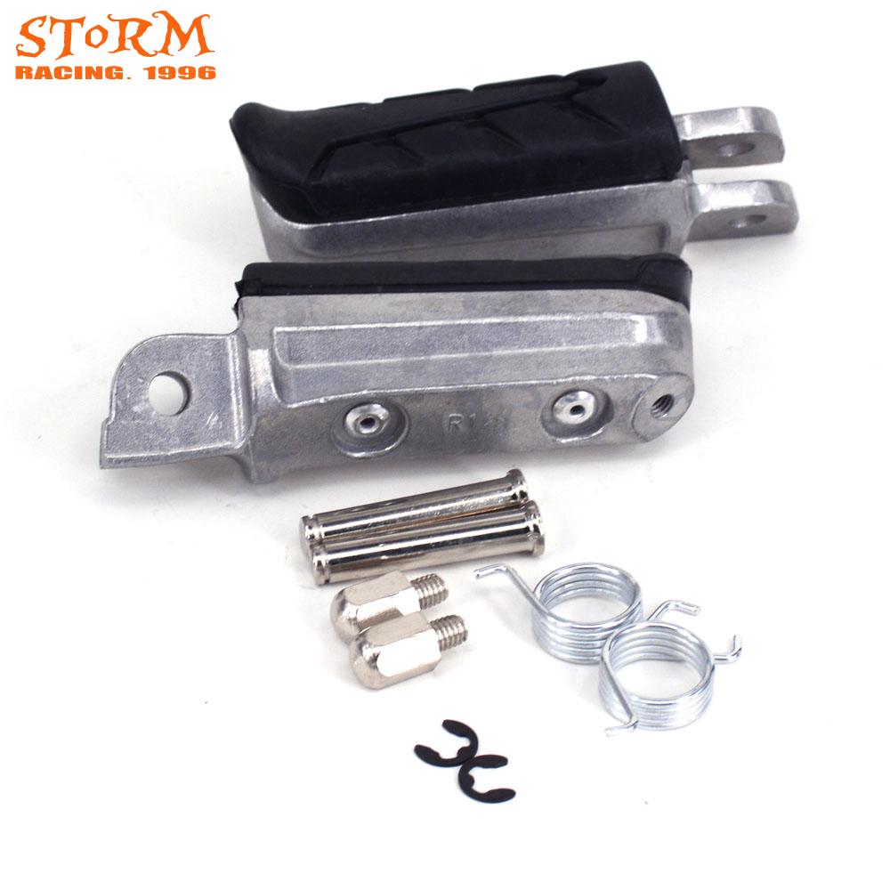 Motorcycle Front Footrest Foot Pegs For HONDA XL CB VT VTR NT CBF CBR NTV VFR 125 250 400 500 600 650 750 800 900 1000 1100