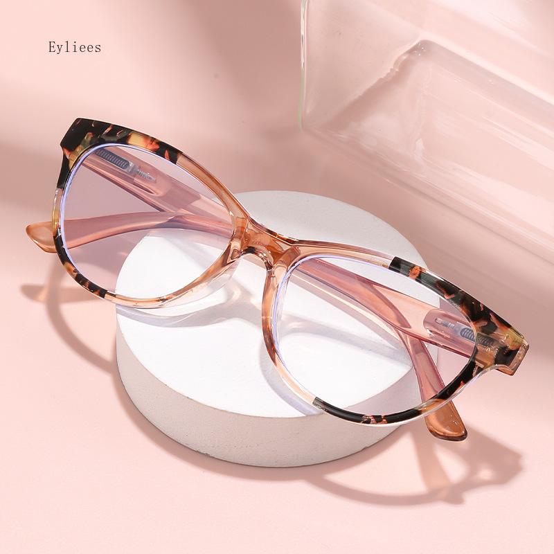 Female's Spectacles Trend Printed Frames Reading Spectacles Male Eye Protection Anti-Blue-Ray Presbyopia Eyeglasses +1.0~+4.0