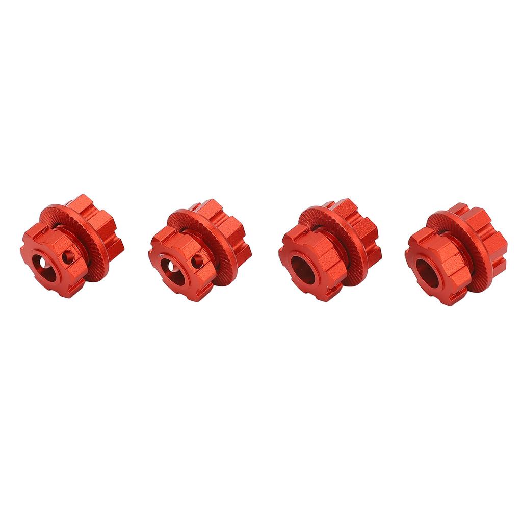 4PCS RC Wheel Hex Hub Aluminum Alloy 17mm RC Hub Nut Wheel Drive Hex Hub Adapter with Pins for