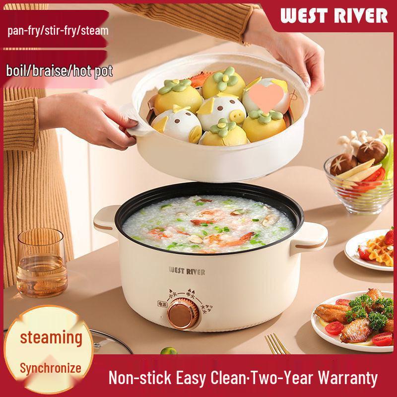 Multifunctional Electric Cooking Pot: Non-stick Frying, Stir-frying, Steaming, Boiling & Rice Cooking All-in-One