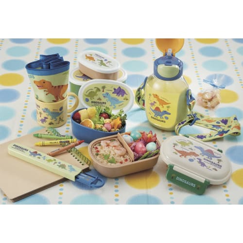 Skater Trio Set Chopsticks Spoon Fork Dinosaur Picture for Children Antibacterial Made in Japan TACC2AG-A