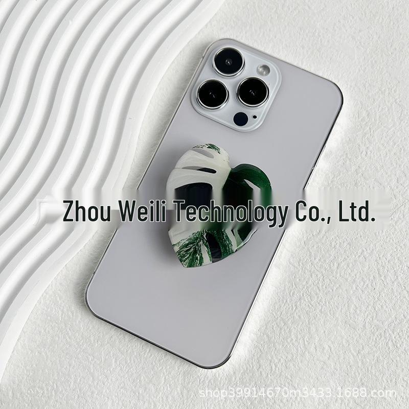 Tropical Rare Plant Leaves Foldable Multifunction Phone Stand