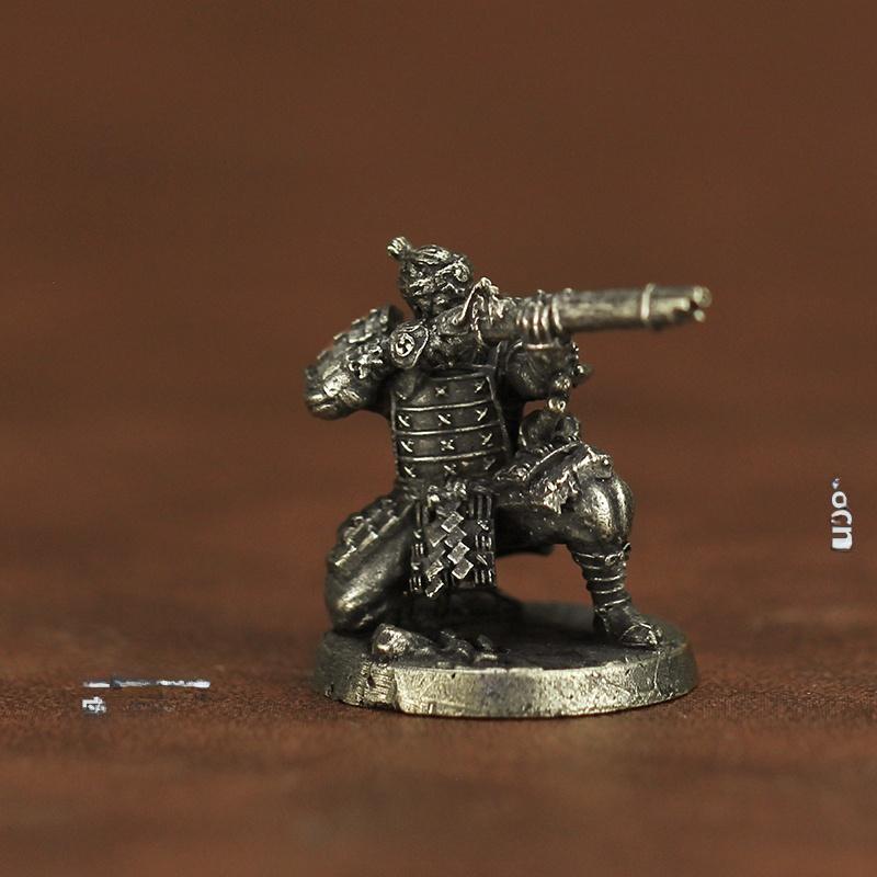 New Metal Chess Piece Samurai Ninja Ancient Soldier Model Toy Desktop Game Gift Display Piece Static Action Figure Collectible