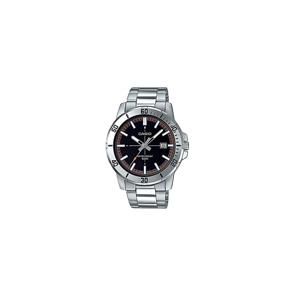 Casio Standard MTP-VD01D-1E2 Analog Watch Black Silver Date Men s Wristwatch