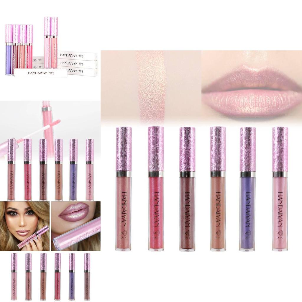 Shiny Lip Gloss 6 Colors Glittery Lip Gloss Long-lasting And Radiant