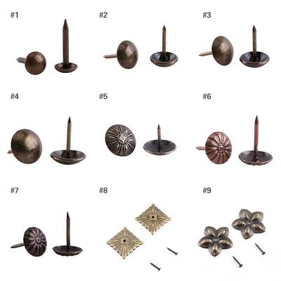 100 Adet Vintage Yeşil Bronz Demir Mobilya Dekoratif Çivi