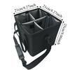 No-Spill Car Drink Carrier Bag 4 Compartment Insulated Vehicle Drink Storage Bag Large Capacity Leak Proof Water Bottle Holder