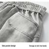 2026 Trendy Summer Casual Patchwork Capris: Unisex Loose Fit Sports Shorts In Hong Kong Style