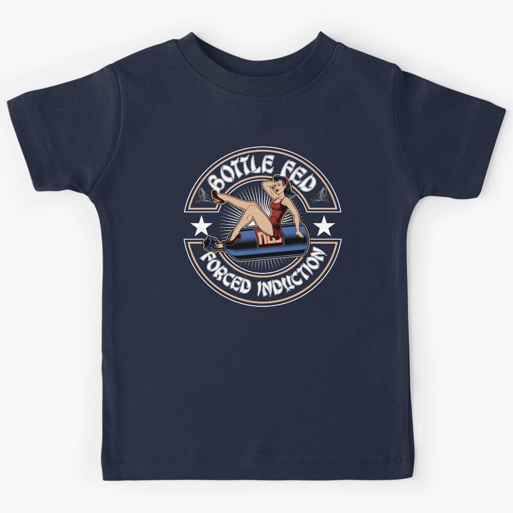 Funny Drag Racing Race Car Power Adder NOS Bottle Fed Kids T-Shirt 120