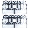 Black Garden Fence 60X33 Cm 8 Pcs.