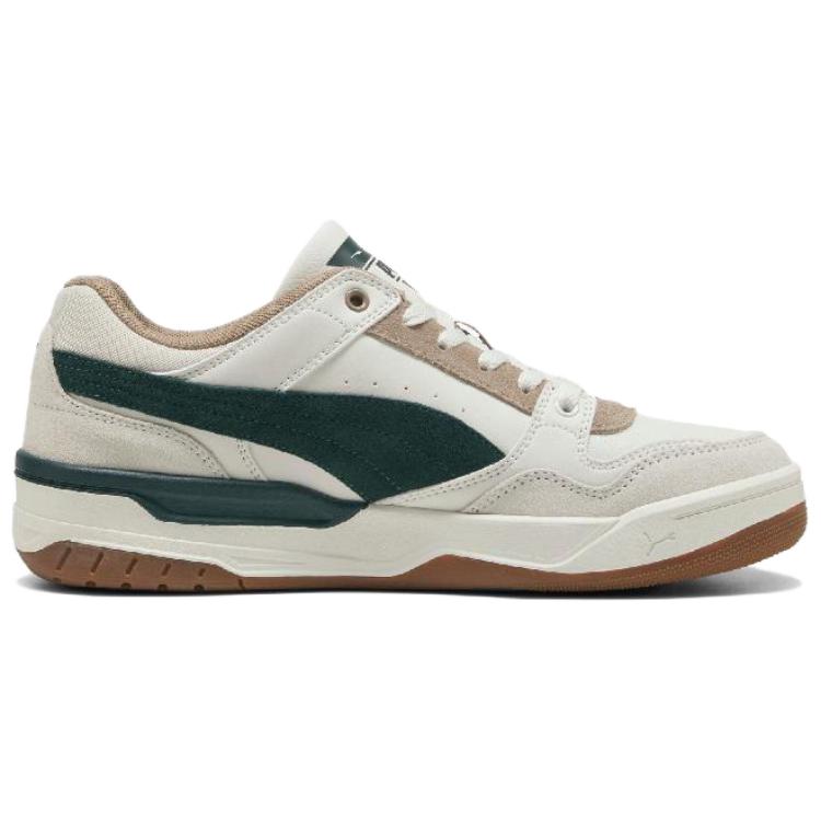Puma Rebound Casual Series Mote Komfortable Slitesterke Lavsko Unisex Sneakers Hvit Grønn 400214-09