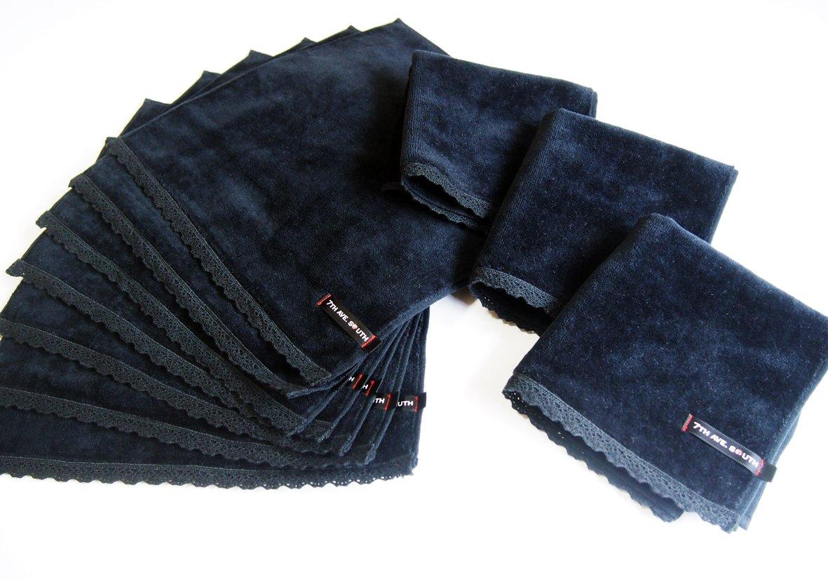 

Идеально для вечеринок и формальных Сделано из нежного на Стильный кружевной носовой платок Набор из Идеально для вечеринок и формальных [Имабари] случаев. Япония, кожа. чёрный