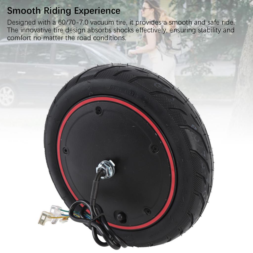 60/70-7.0 10 Inch Electric Scooter Hub Motor 350W Scooter Hub Motor Wheel Assembly for Mi 4 Pro