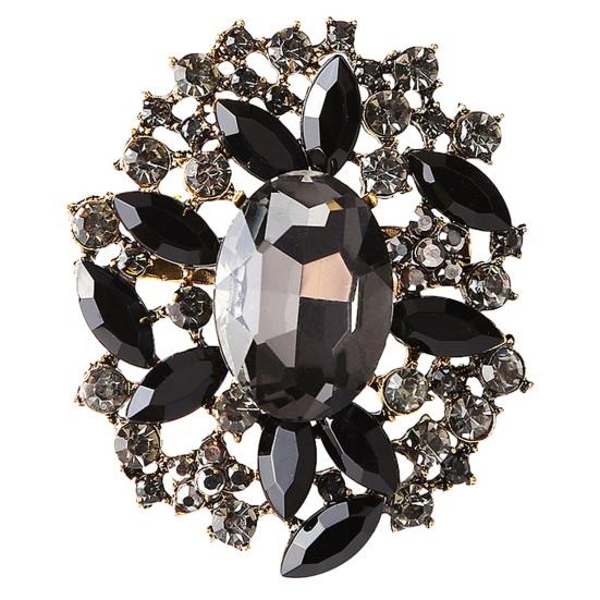 Workmanship Trendy Novelty Personality Faux Crystal Women Accessories Supplies Brooch