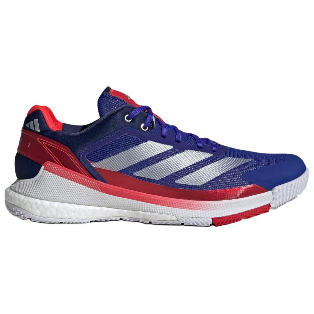 Adidas Crazyquick Boost Padel Comfortable Non-Slip Durable Low-Top Tennis Shoes Unisex Sneakers Blue Silver White JP9590