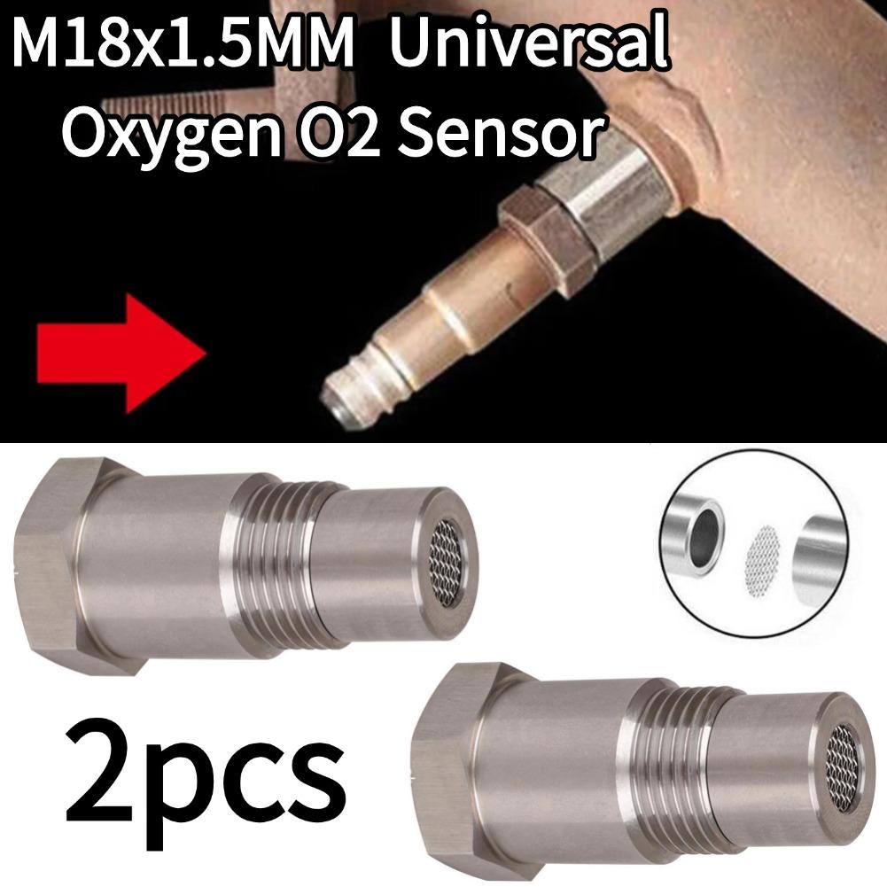 2PCS M18x1.5MM Car Universal Oxygen O2 Sensor Spacer Adapter Car Accessorie Engine Light Adapter Bung Catalytic Converter Fix
