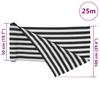 Privacy Fence Screen Anthracite and White 1 x 25 m HDPE 75 g m²