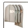 Translucent Gray Garment Dust Cover & Suit Bag for Hanging Clothes