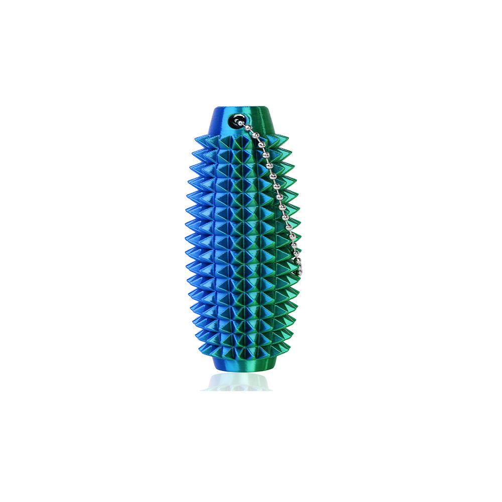 4pcs Mini 3D Printed Hard Spiky Fidget Massage Keychain Pain Stim Toy for Adults Anxiety Relief Stress Sensory Novelty Gifts