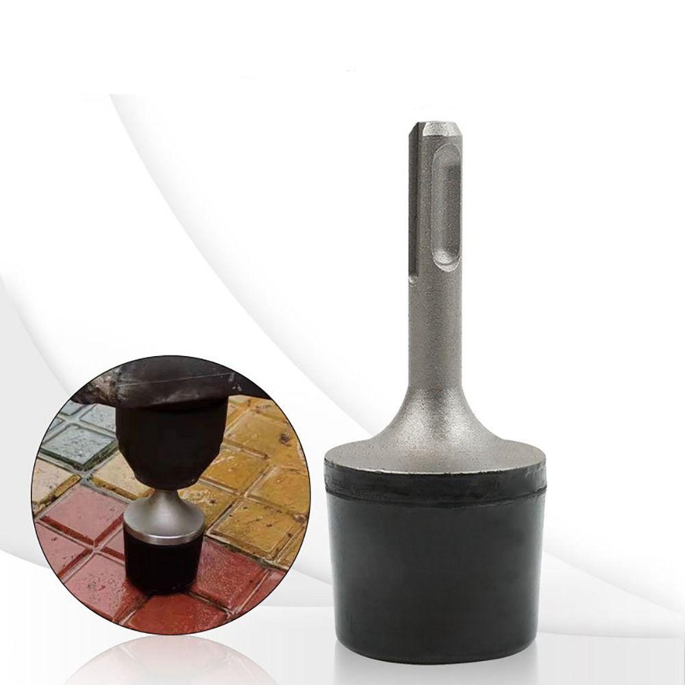 SDS-PLUS Handle Rubber Hammer Metal/Ceramic Tile Hammer Lamination/Iron Leveling Electric Tool Flat Iron Vibrating Hammer Mallet