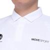 DESCENTE SUNSCREEN Logo Jacquard POLO WH L