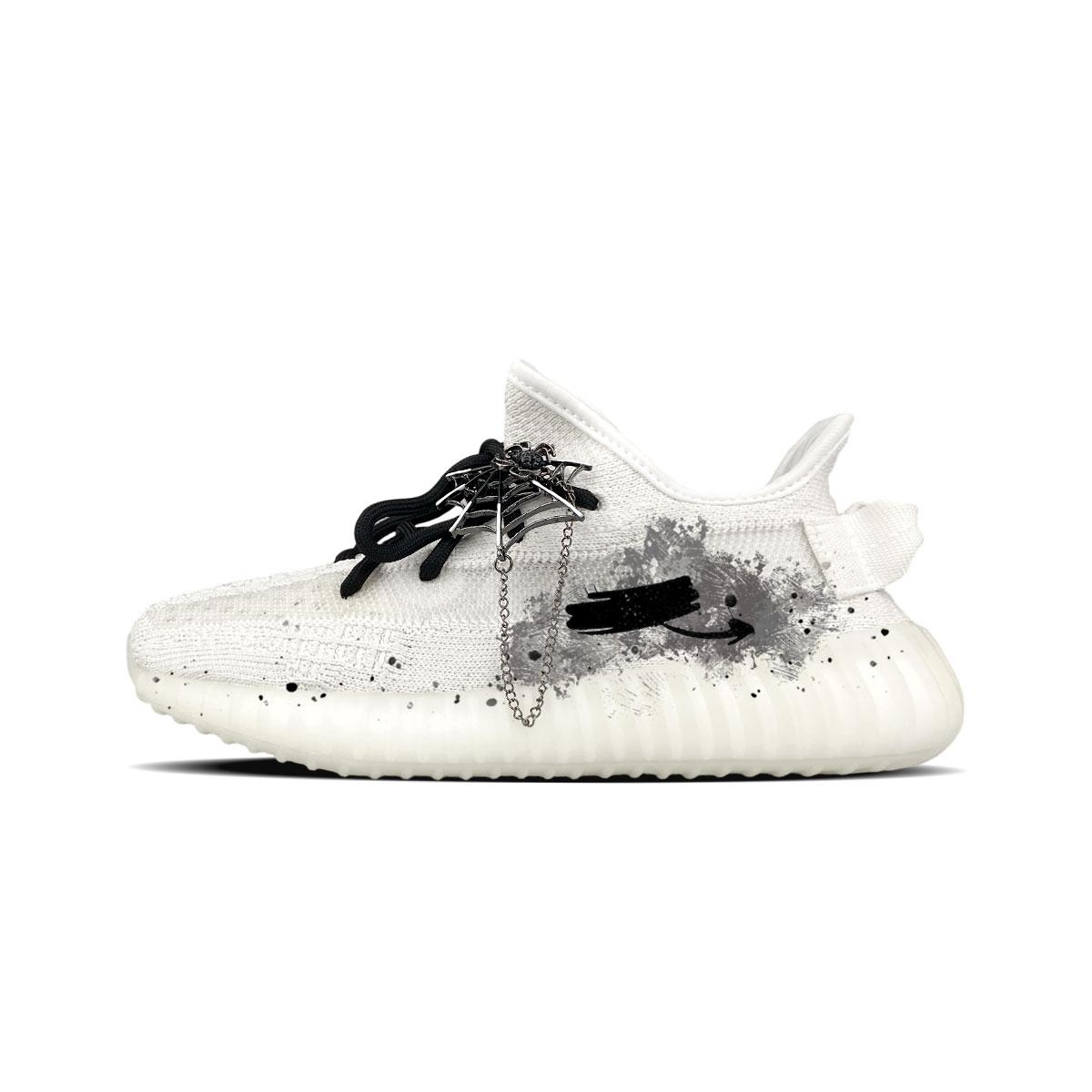

Adidas Originals Yeezy Boost 350 V2 BNK Dark Shadow Spiders Fabric Abrasion Resistant Breathable Low top Casual Shoes HQ6316(Team1771-) 36⅔