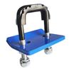 Anti-rattle clamp for trailer hitch tensioner for trailer hitch shell