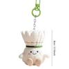 Furry Badminton Keychain Creative Bag Decor Pendant New Plush Doll  Friends Gifts