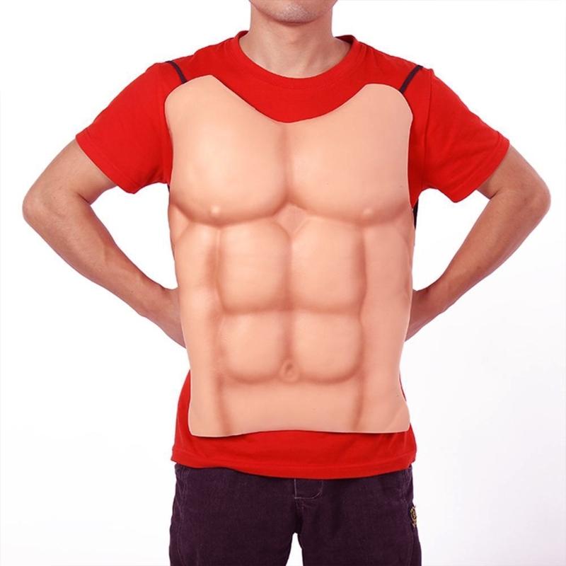 Falsche Muskelbrust Requisiten Cosplays Make-up Kostüm Brust für Cosplays Party Kostüm Fake Muskel Requisit Kostümzubehör