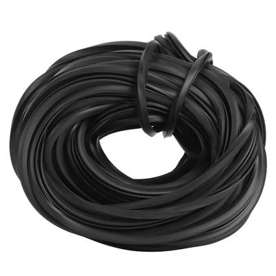 Black Greenhouse Rubber Strip Line Cable Greenhouse Accessories Supplies for Glass Sealing18m