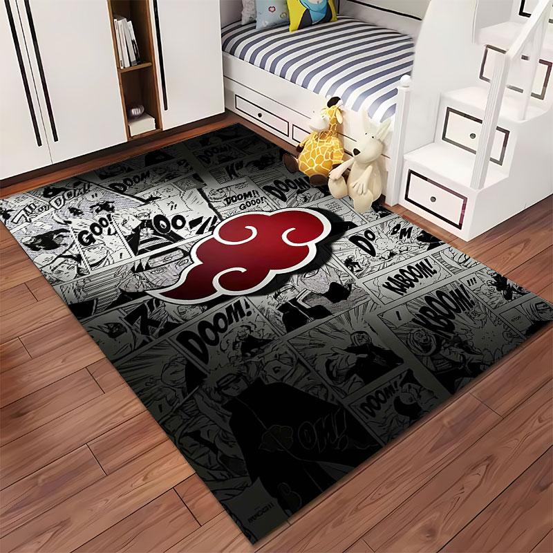 Akatsuki Wolken Manga Stil Teppich geeignet als rutschfeste Matte für das Wohnzimmer oder Schlafzimmer Sofa