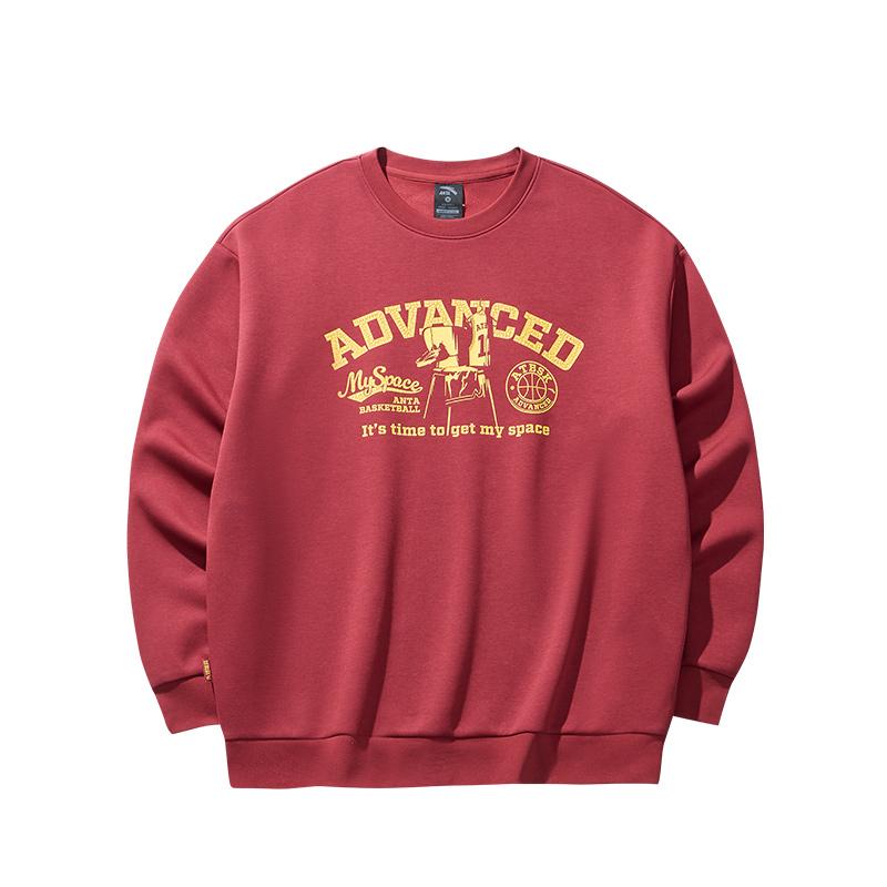 

Anta Casual Comfortable Versatile Hoodie Men tops Dark-Red 952511704-5 3XL