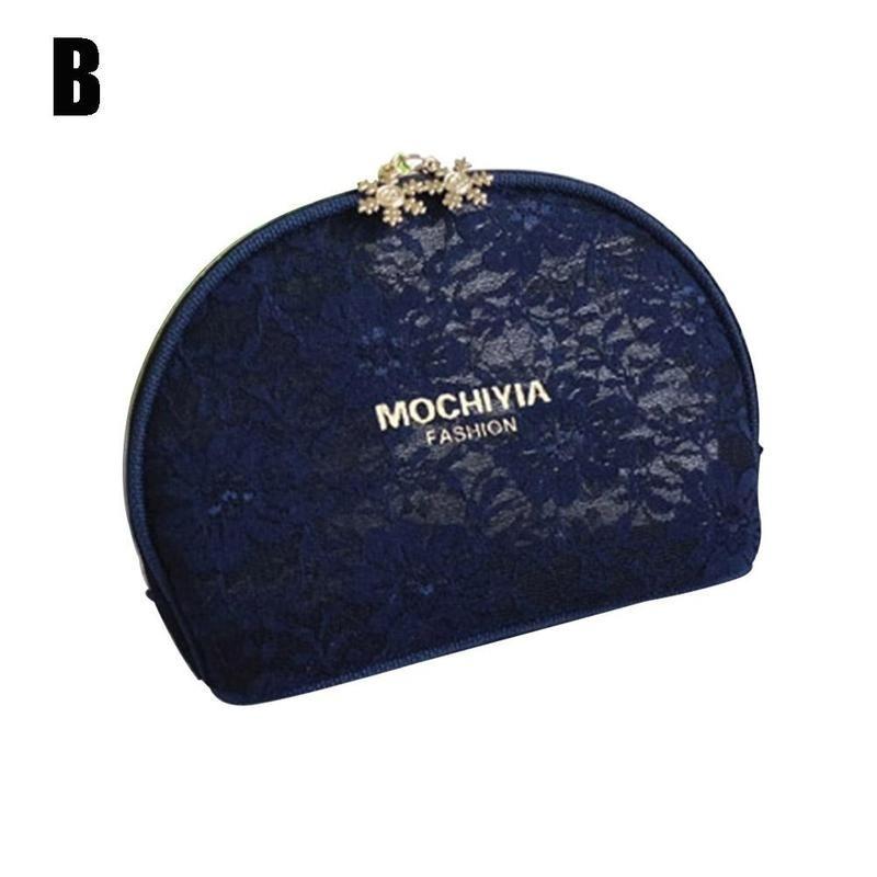 Fashion Black Net Yarn Makeup Bags Woman Transparent Lace Cosmetics Bag Traveling Bag Travel Organize