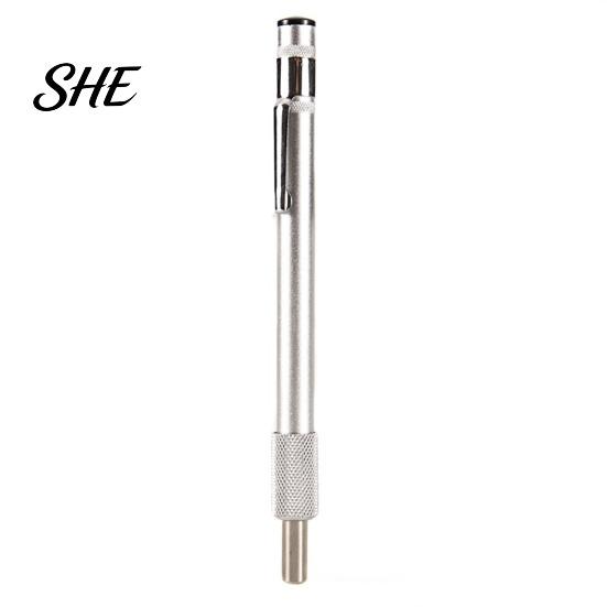Fishing Tackle Sharpener Pen Type Portable Hook Sharpener, Heavy Duty Metal Sharpening Tool, Cutter Rod with Clip, Accessories