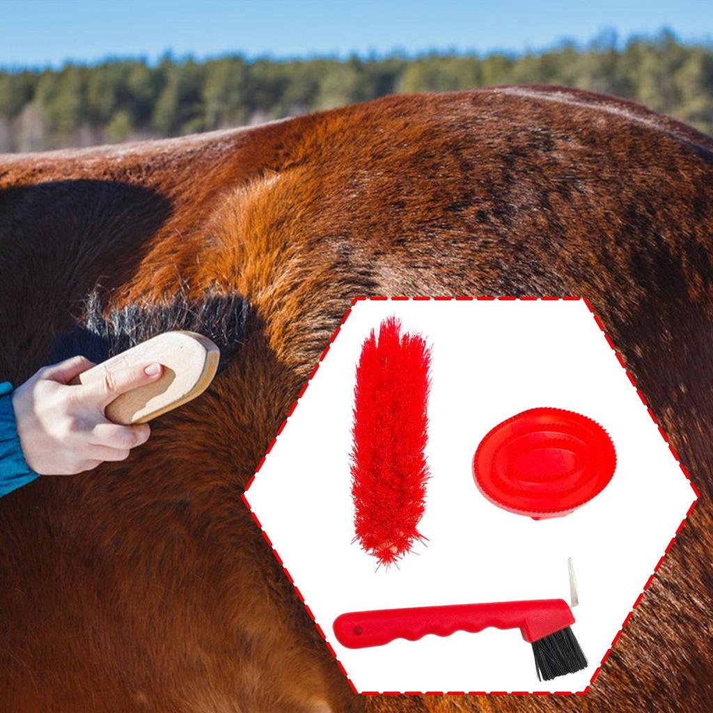 Grooming Kit Including Hoof Trimmer, Brush, Curry Comb, And Horse Brush Set, Ideal for Owners