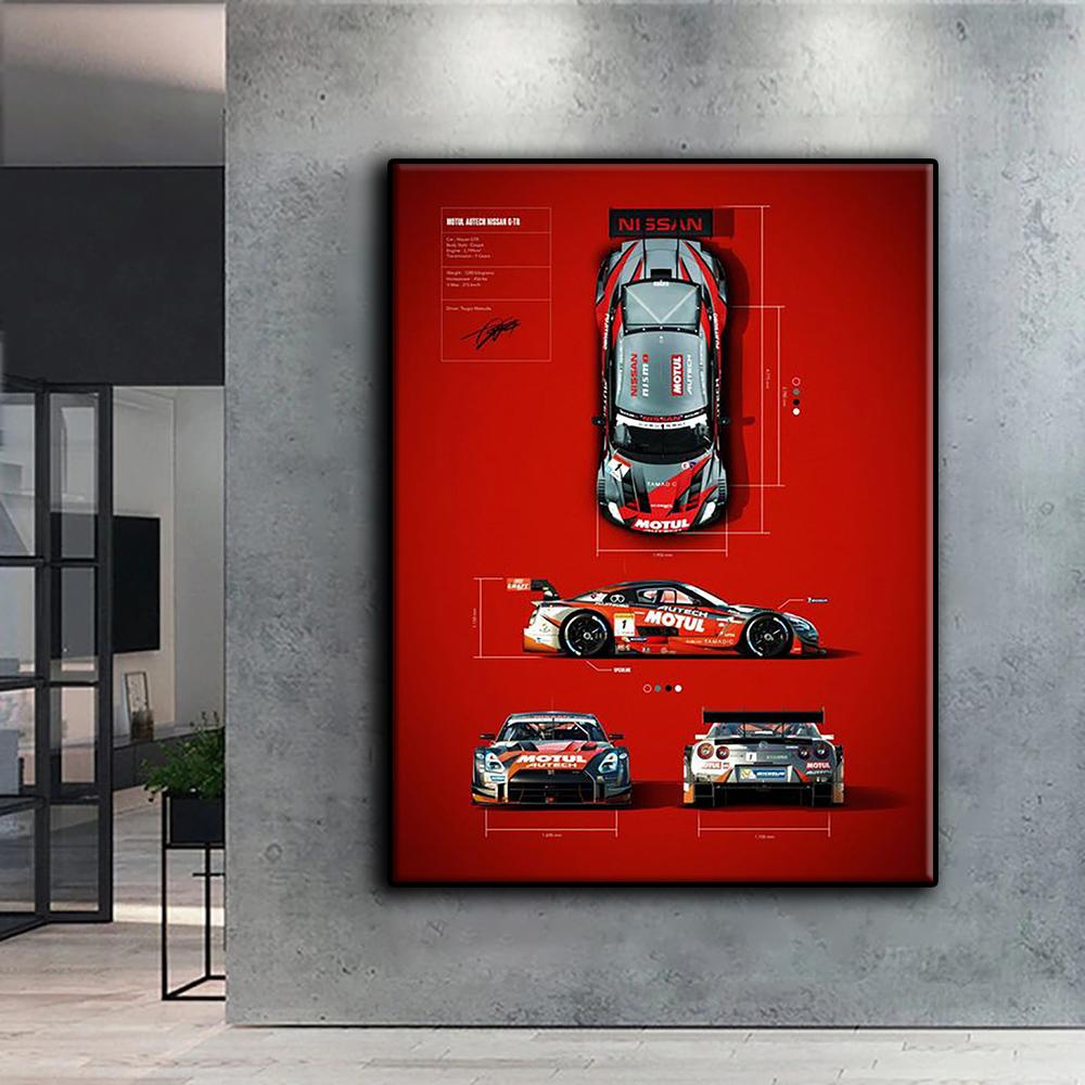 

5D DIY Алмазная вышивка Гонки векторная иллюстрация Алмазная картина Мозаика Украшение дома Full Square 50X70CM