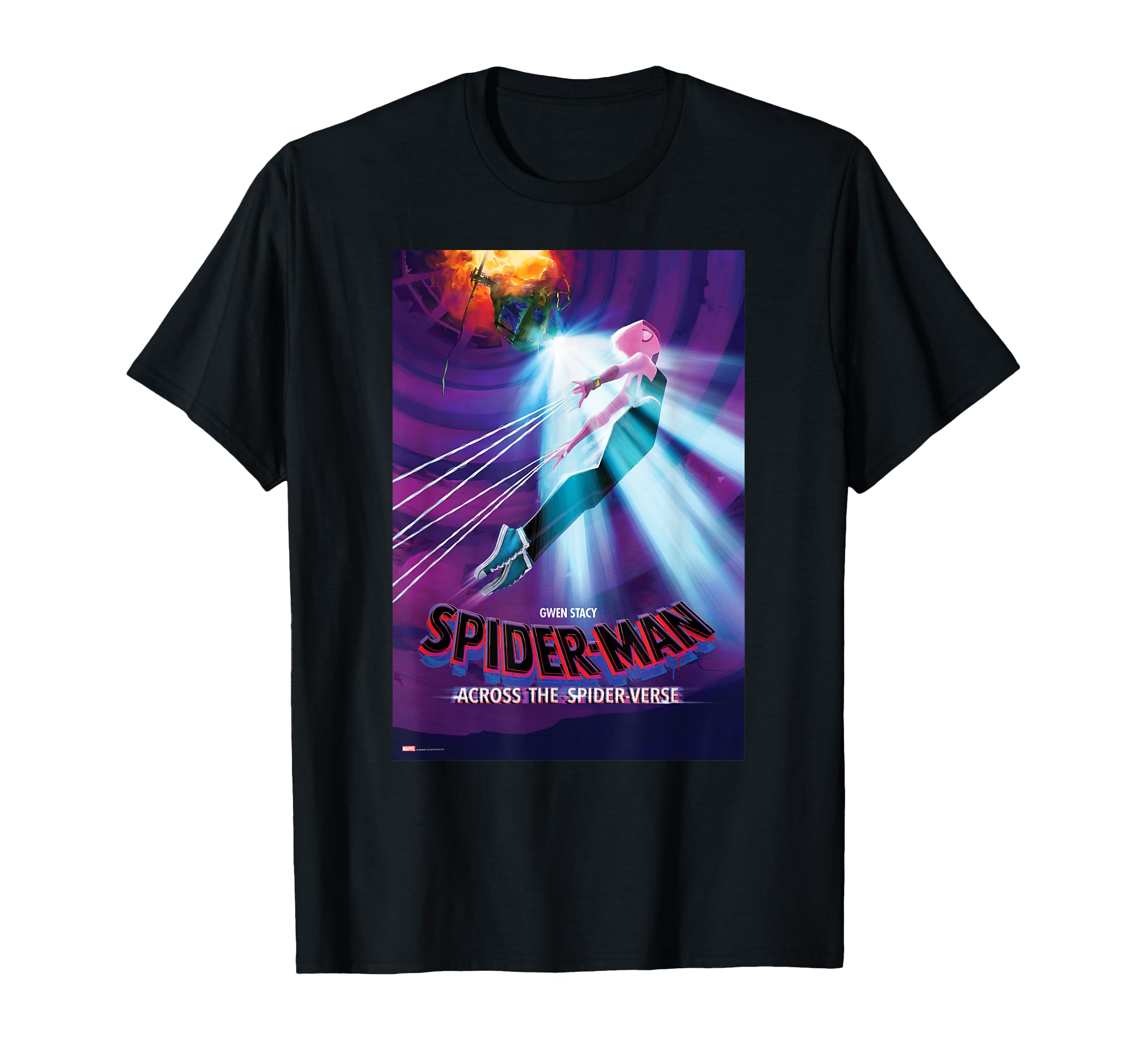 

Marvel Spider-Man Across the Spider-Verse Gwen Stacy Poster Art T-Shirt