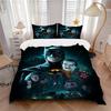 3pcs Batman Joker Bedding Set, Soft Polyester Duvet Cover and Pillowcases Machine Washable Seasons All Suitable 98
