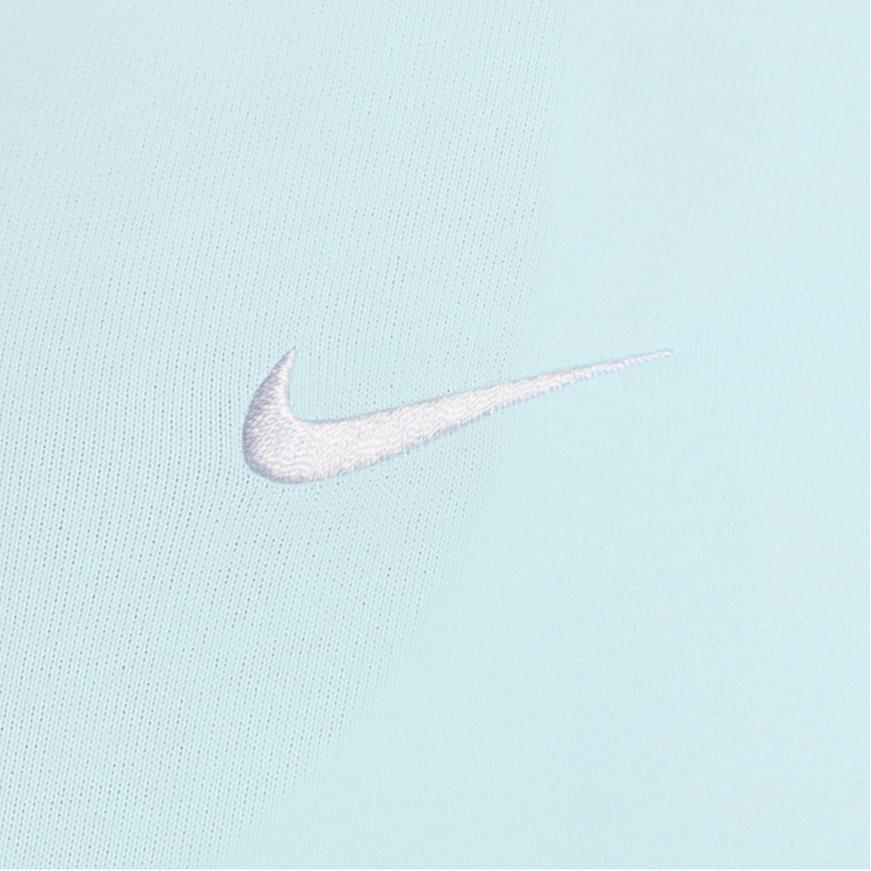 Nike Sportswear Printed Logo Soft Solid Color Short Sleeve Dress Women dresses Glacier-Blue White HJ8149-474