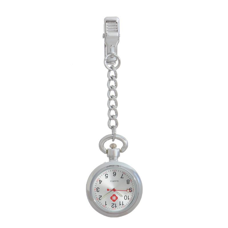 Engraved Women's Nurse Pendant Brooch Watch for Medical Use