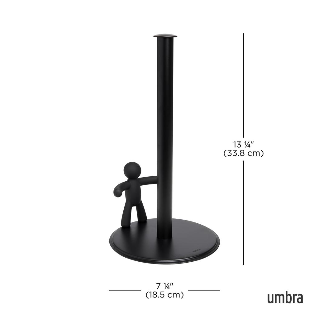 Umbra BUDDY Kitchen Paper Kitchen Paper Storage Holder, Black, Stand,