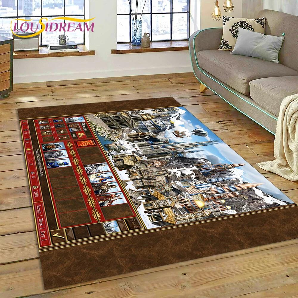 Heroes of Might and Magic Retro Hry Koberec Rohožka do Ložnice Obývacího Pokoj Domácí Dekorace Pohovky, Dětská Hra Velká Dekorace Podložka na Podlahu