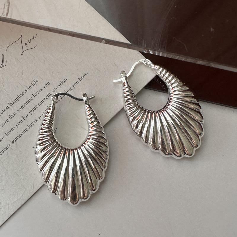 

925 Sterling Silver Earrings For Women Trendy Simple Strip Earring Jewelry Prevent Allergy Party Christmas Accessories
